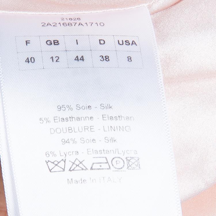 Pre Owned Dior Pink Sleeveless Dress M