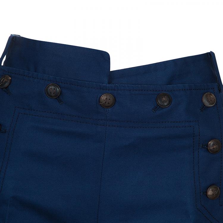 Pre Owned Dior Navy Blue Nautical Trousers M