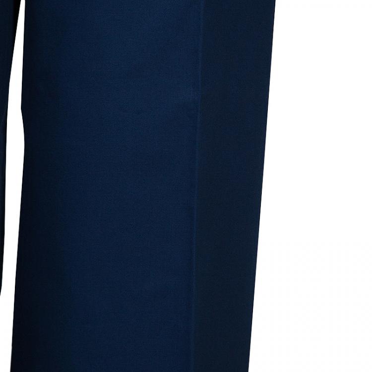 Pre Owned Dior Navy Blue Nautical Trousers M