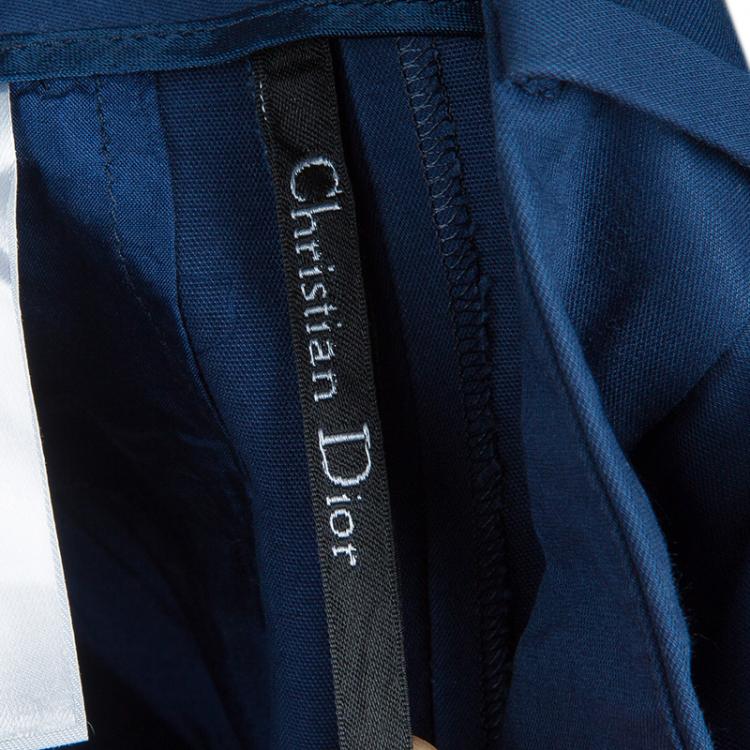 Pre Owned Dior Navy Blue Nautical Trousers M
