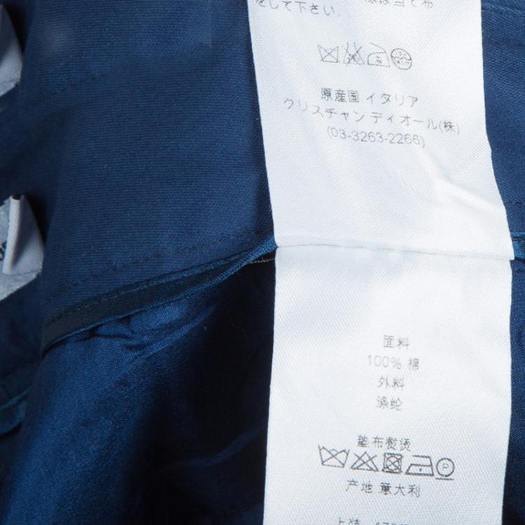 Pre Owned Dior Navy Blue Nautical Trousers M