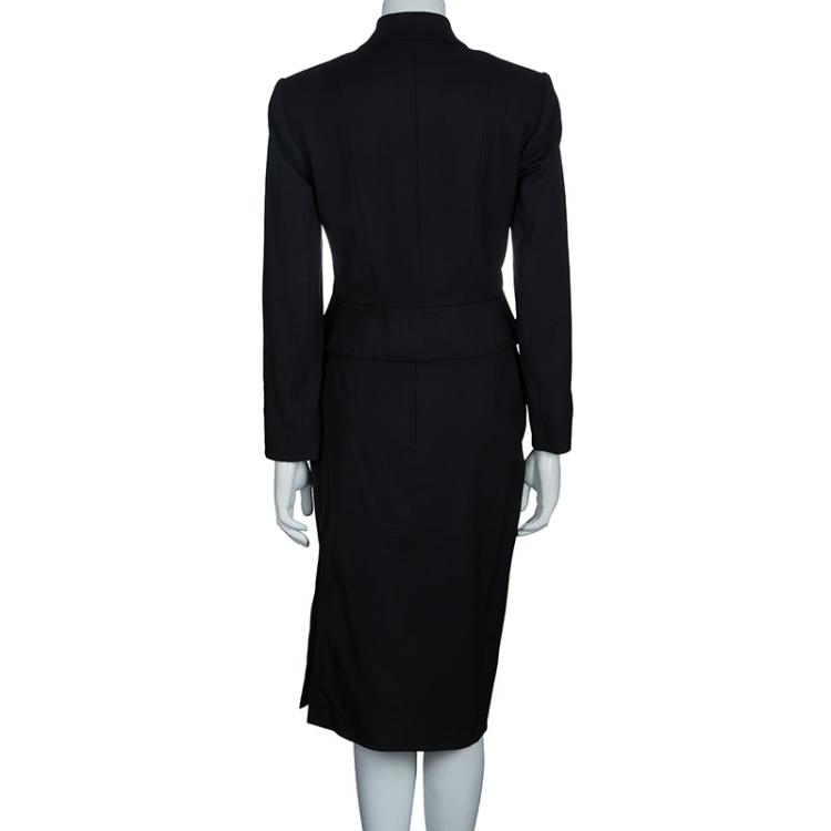 Pre Owned Dior Black Skirt Suit M