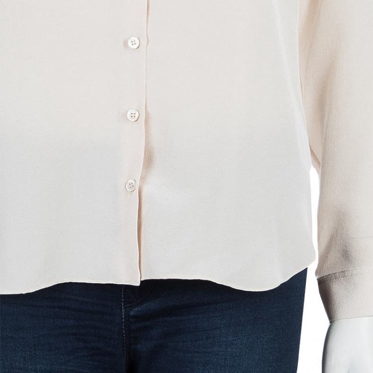 Pre Owned Dior Beige Button Down Shirt M