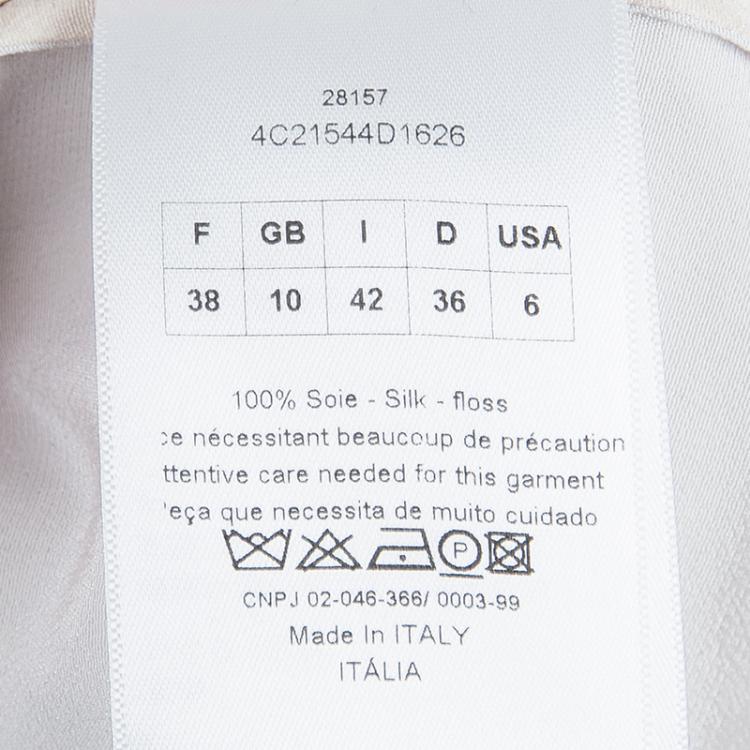 Pre Owned Dior Beige Button Down Shirt M