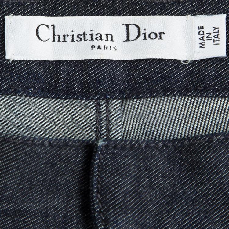 Pre Owned Dior Blue Dark Wash Denim Slim Fit Jeans M
