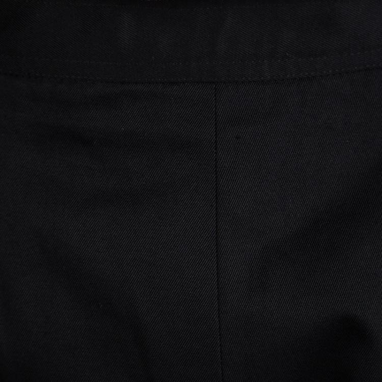 Pre Owned Dior Vintage Black High Waist Trousers L