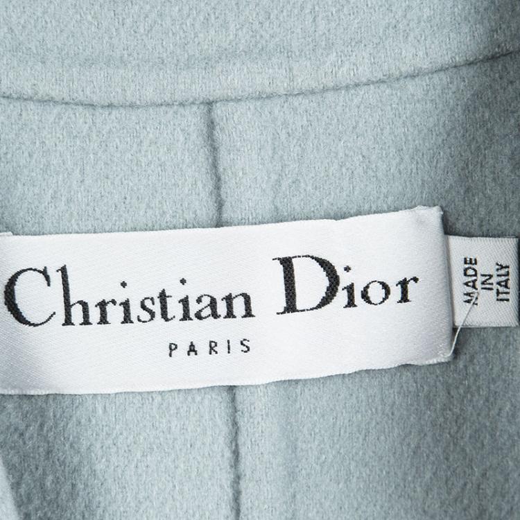 Pre Owned Dior Grey Cashmere Blazer M