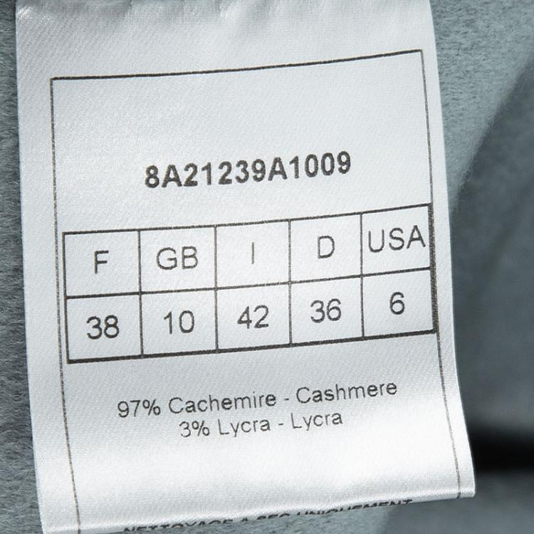 Pre Owned Dior Grey Cashmere Blazer M