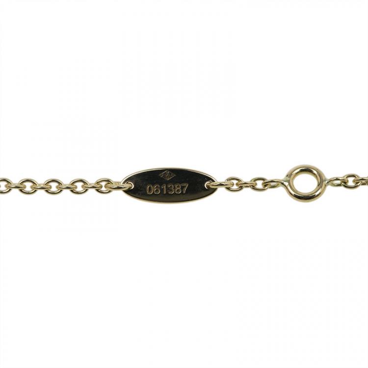 Pre Owned Dior Rose Des Vents Diamond Turquoise Yellow Gold Bracelet