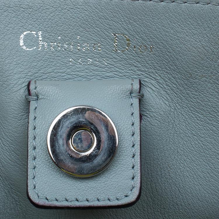 Pre Owned Dior Red Leather Large Diorissimo Shopper Tote