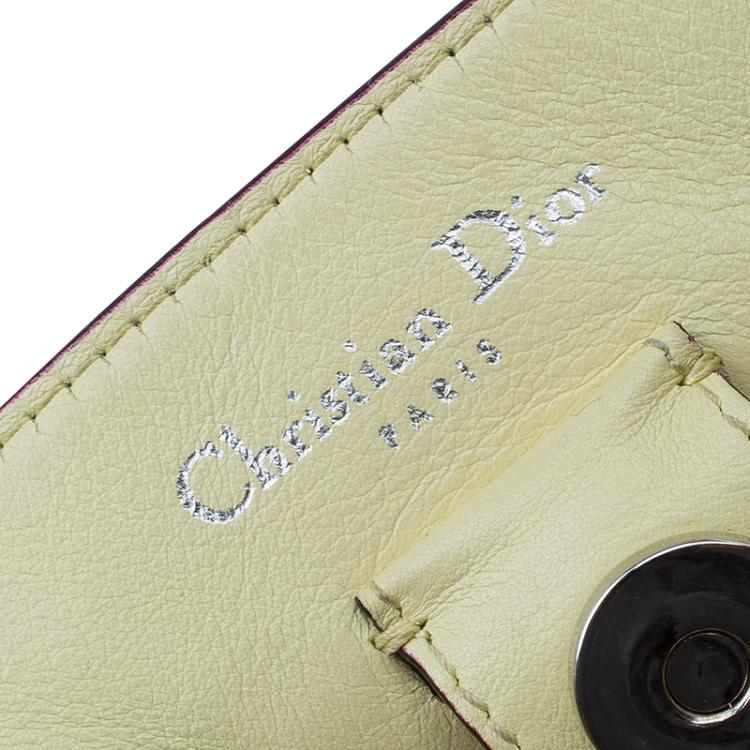 Pre Owned Dior Dark Blue Pebbled Leather Large Diorissimo Shopper Tote