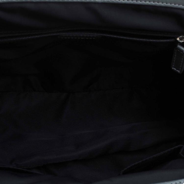 Pre Owned Dior Metallic Green Cannage Quilted Satin Charming Doctor Bag