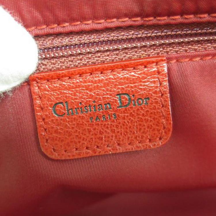 Pre Owned Christian Dior Beige PVC/Leather Rasta Collection Boston Bag