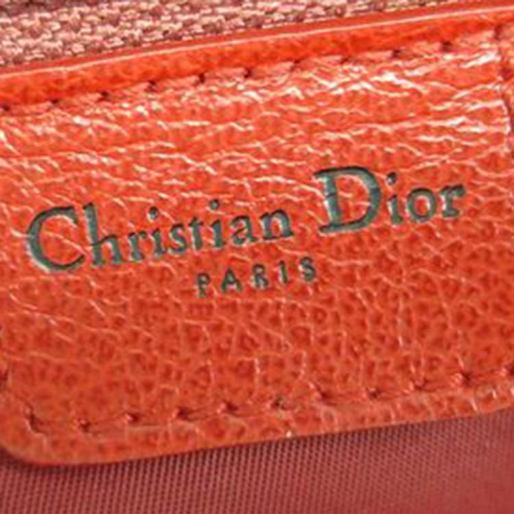 Pre Owned Christian Dior Beige PVC/Leather Rasta Collection Boston Bag