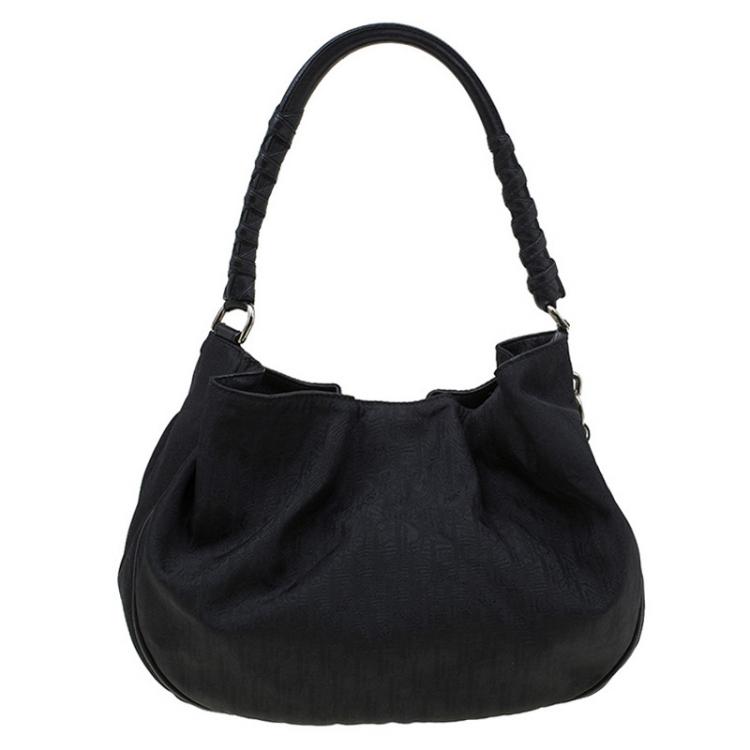 Pre Owned Dior Black Canvas Lovely Hobo
