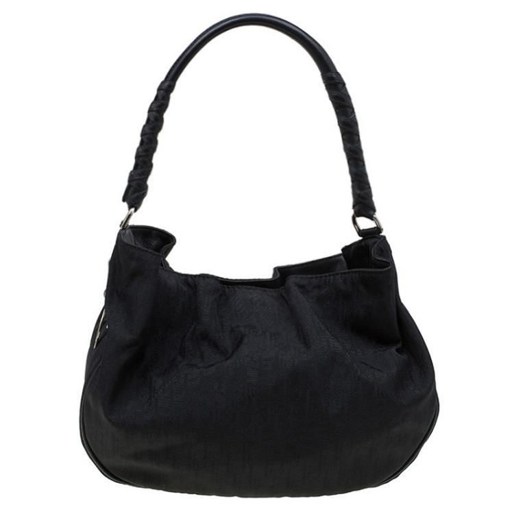 Pre Owned Dior Black Canvas Lovely Hobo