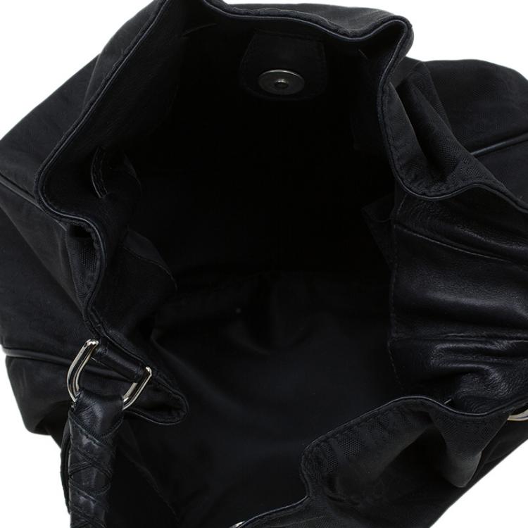 Pre Owned Dior Black Canvas Lovely Hobo