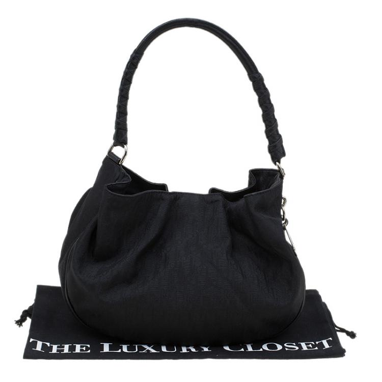 Pre Owned Dior Black Canvas Lovely Hobo