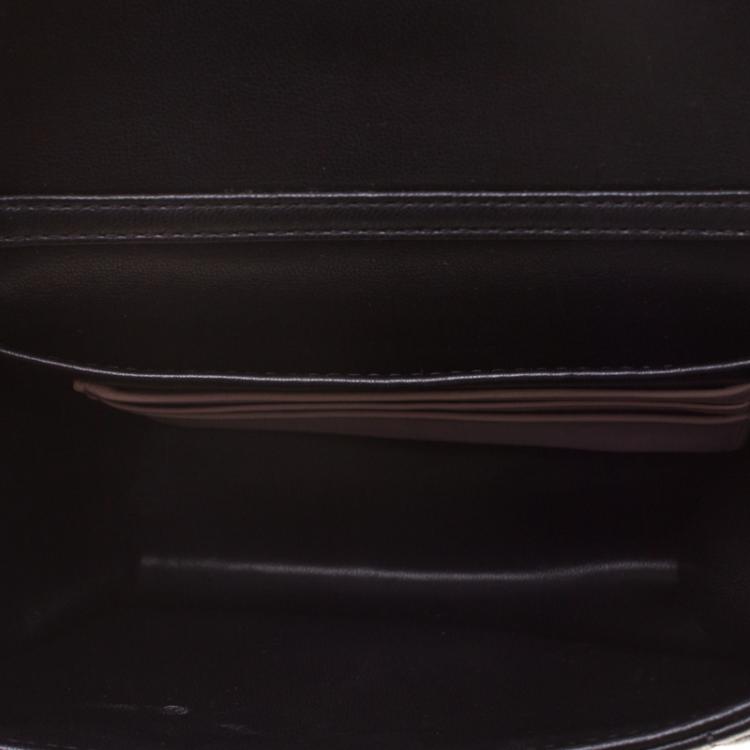 Pre Owned Dior Black Leather Miss Dior Mini Chain Pouch