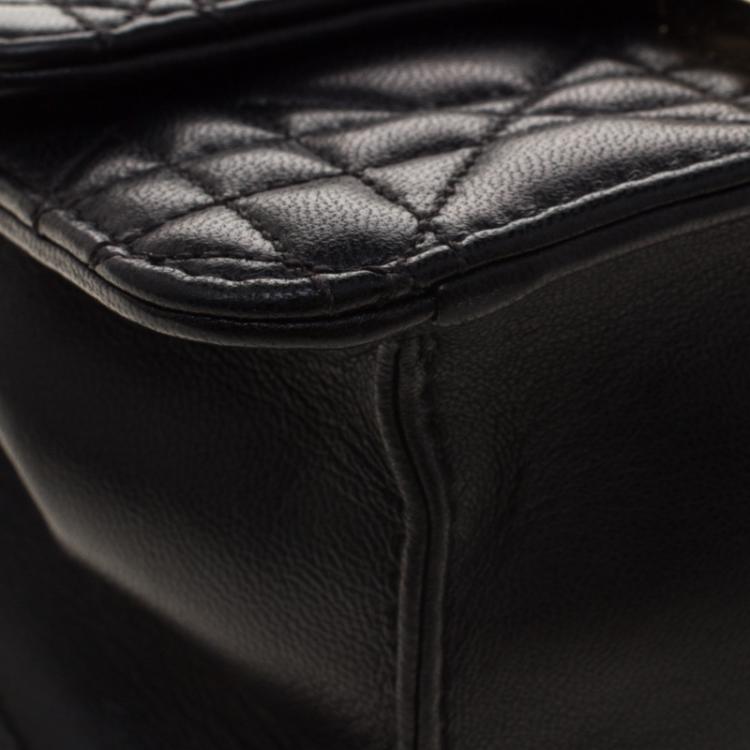 Pre Owned Dior Black Leather Miss Dior Mini Chain Pouch