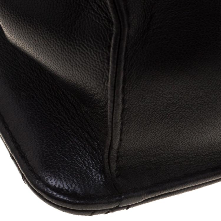 Pre Owned Dior Black Leather Miss Dior Mini Chain Pouch