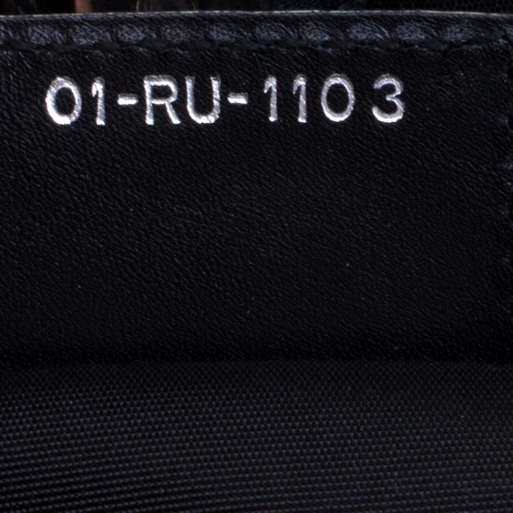 Pre Owned Dior Black Coated Canvas Medium Panarea Shopper Tote