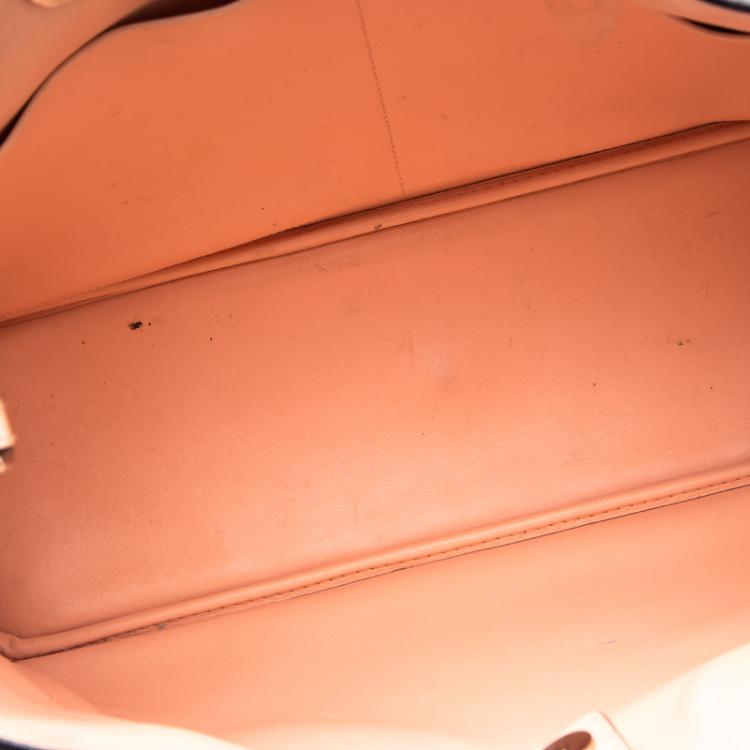 Pre Owned Dior Burgundy Leather Large Diorissimo Shopper Tote