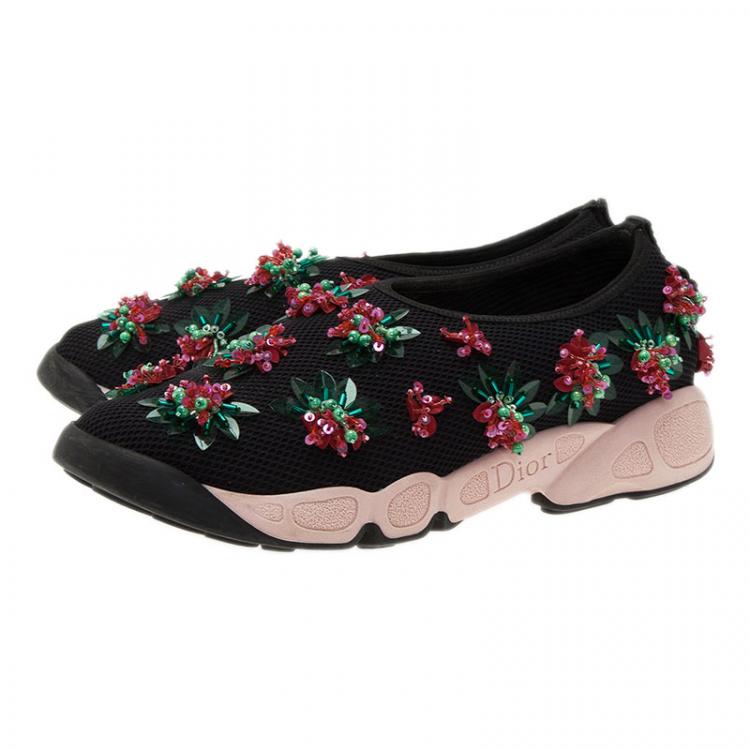 Pre Owned Dior Two Tone Fusion Sneakers Size 36