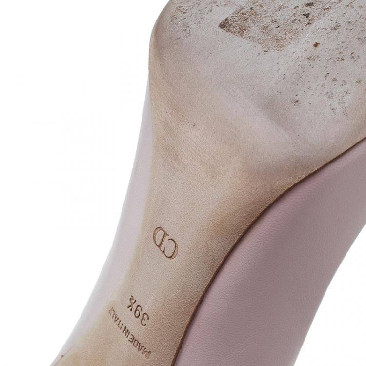 Pre Owned Dior Blush Pink Leather Sublime Pumps Size 39.5