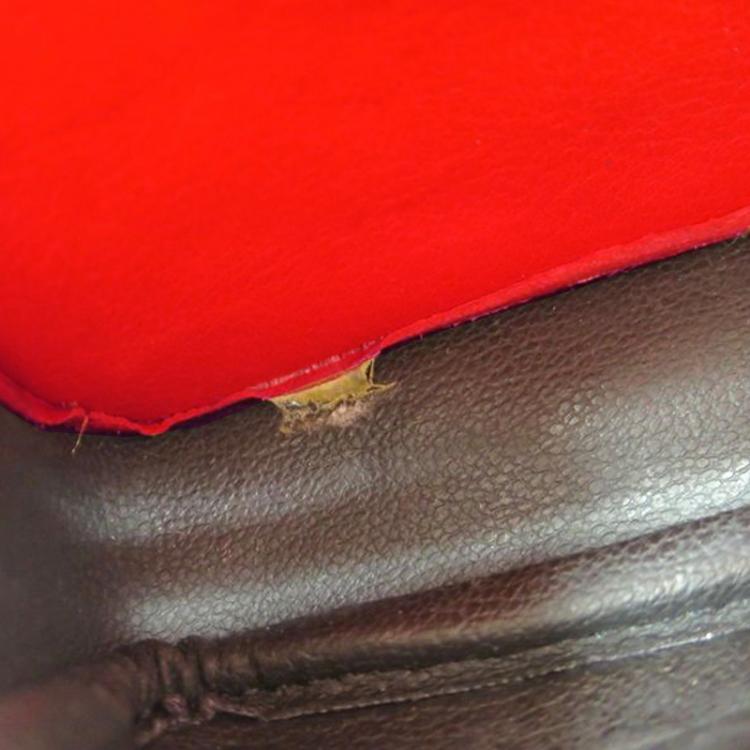 Pre Owned Dior Vermilion Calfskin Leather Backpack