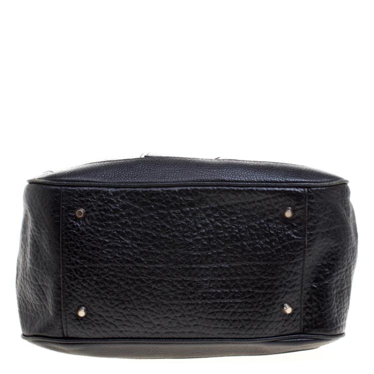 Pre Owned DKNY Black Leather Tote