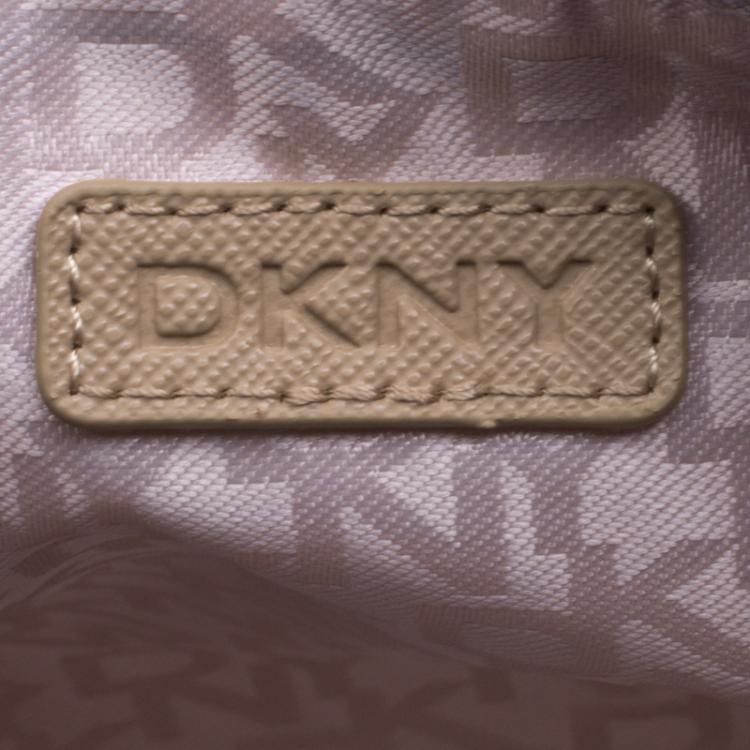 Pre Owned DKNY Grey Monogram Canvas Tote