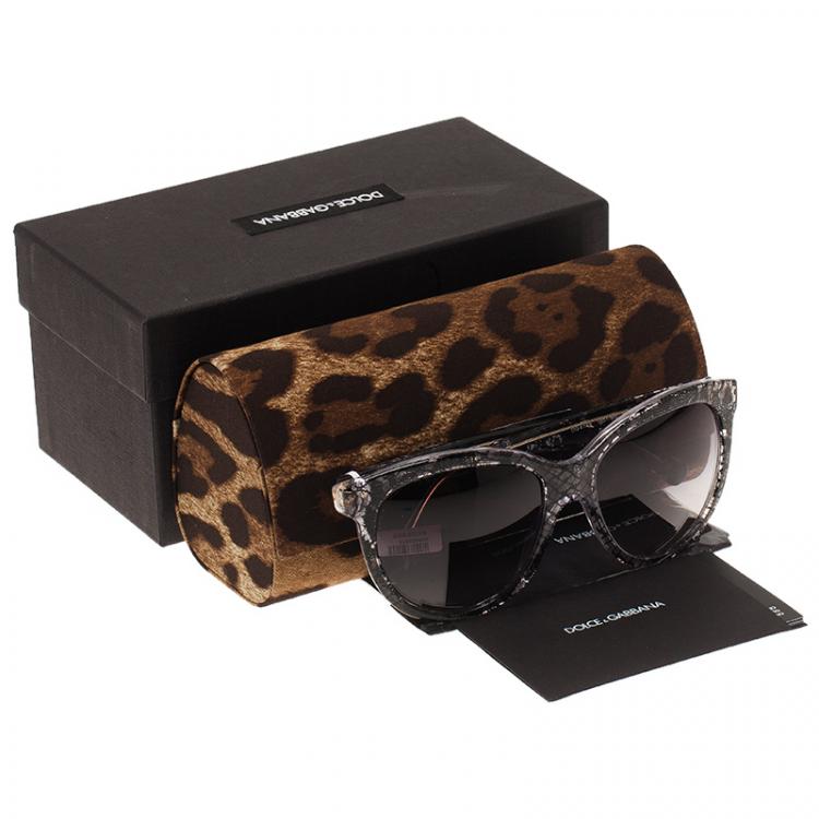 Pre Owned Dolce and Gabbana Grey Lace DG4149 Sunglasses 