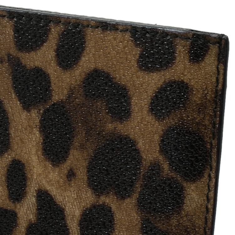 Pre Owned Dolce and Gabbana Leopard Print iPad Case