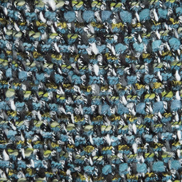 Pre Owned Dolce and Gabbana Multicolor Tweed Peplum Skirt M