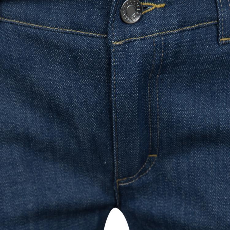 Pre Owned Dolce and Gabbana Indigo Denim Tapered Kate Jeans S