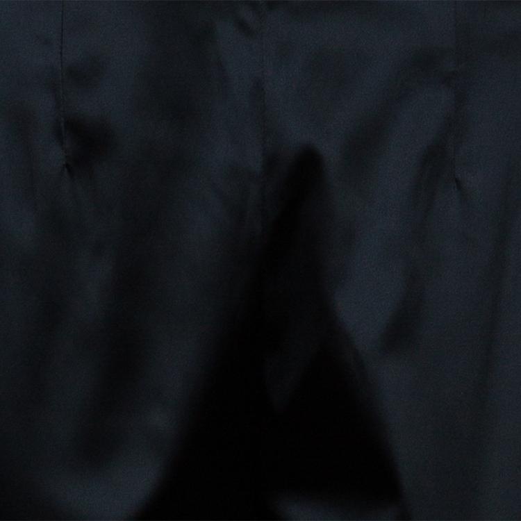 Pre Owned Dolce and Gabbana Black Satin Trousers M