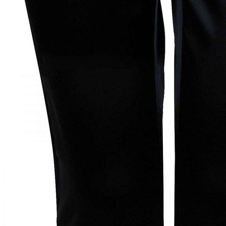 Pre Owned Dolce and Gabbana Black Satin Trousers M