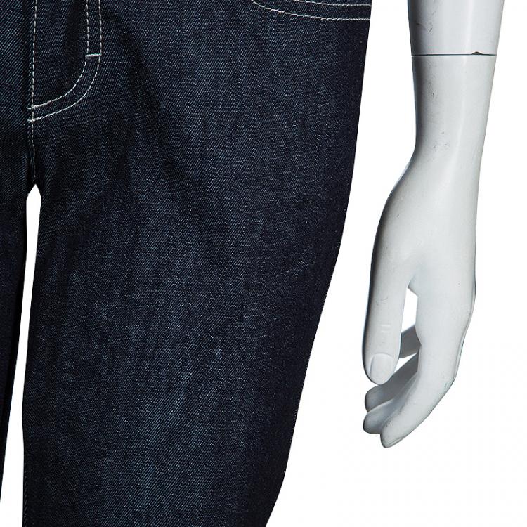 Pre Owned Dolce and Gabbana Blue Pretty Jeans S