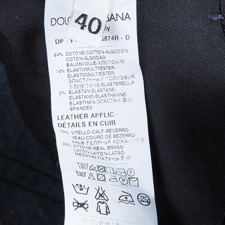 Pre Owned Dolce and Gabbana Blue Pretty Jeans S