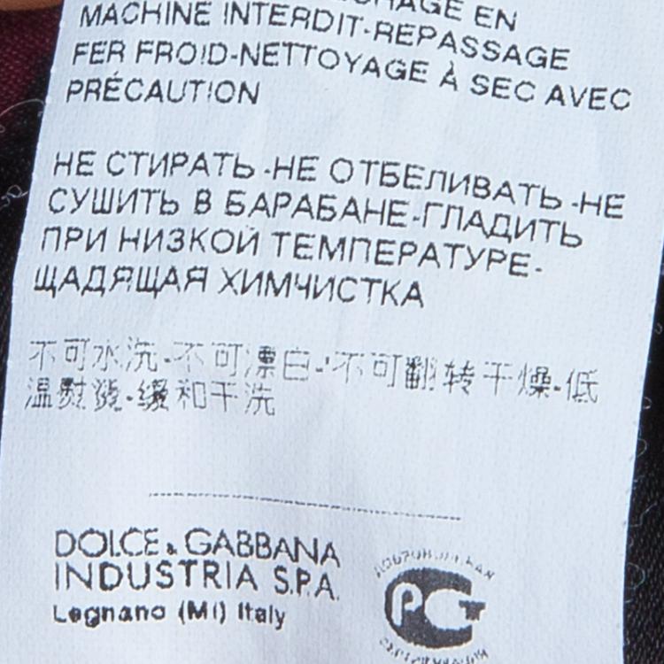 Pre Owned Dolce and Gabbana Purple Leopard Print Maxi Skirt M