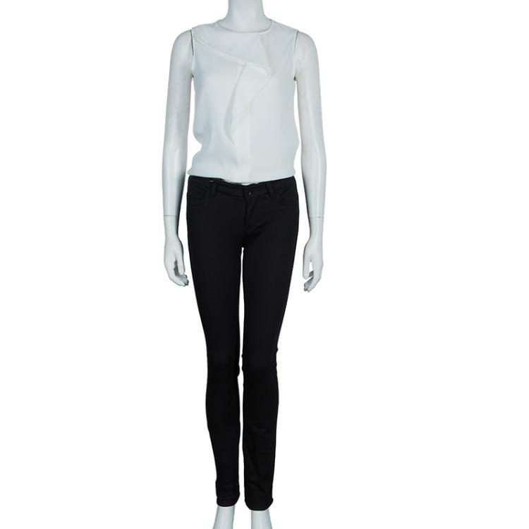 Pre Owned Dolce and Gabbana Black Cute Denim Trousers S