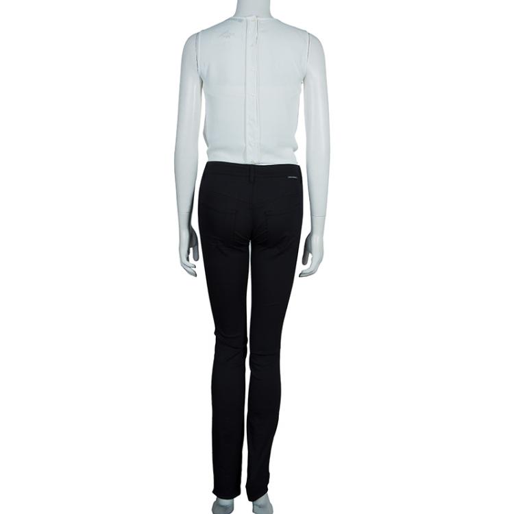 Pre Owned Dolce and Gabbana Black Cute Denim Trousers S