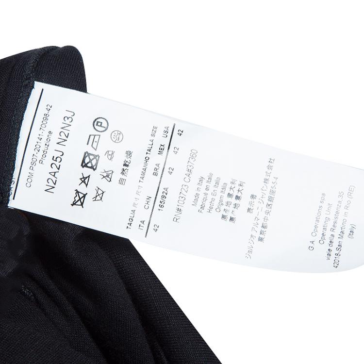 Pre Owned Dolce And Gabbana Black Shift Dress M