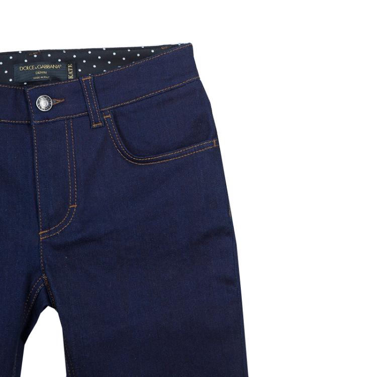 Pre Owned Dolce and Gabbana Indigo Medium Wash Denim Kate Skinny Jeans XS