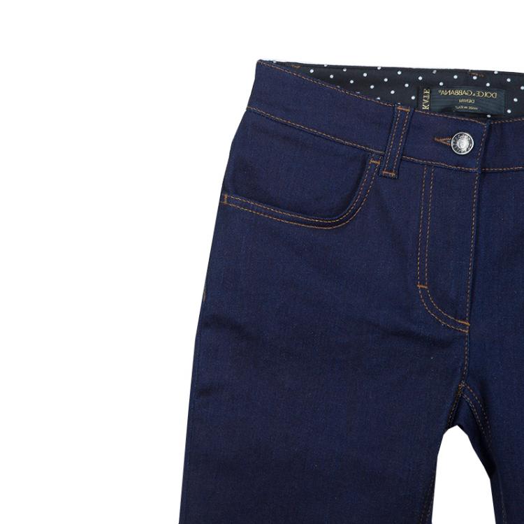 Pre Owned Dolce and Gabbana Indigo Medium Wash Denim Kate Skinny Jeans XS