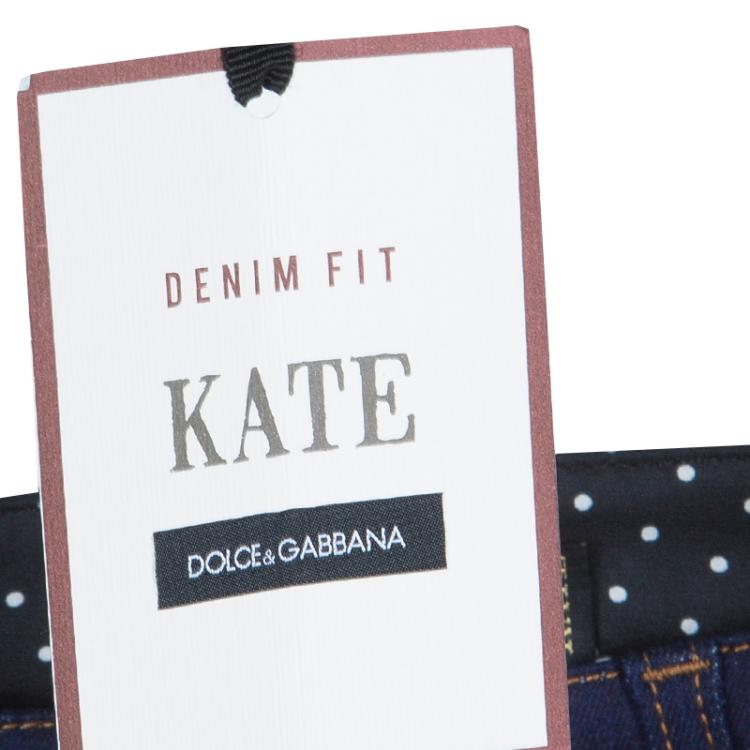 Pre Owned Dolce and Gabbana Indigo Medium Wash Denim Kate Skinny Jeans XS