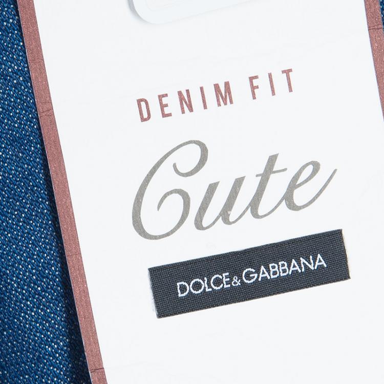 Pre Owned Dolce and Gabbana Indigo Medium Wash Denim Cute Skinny Jeans L