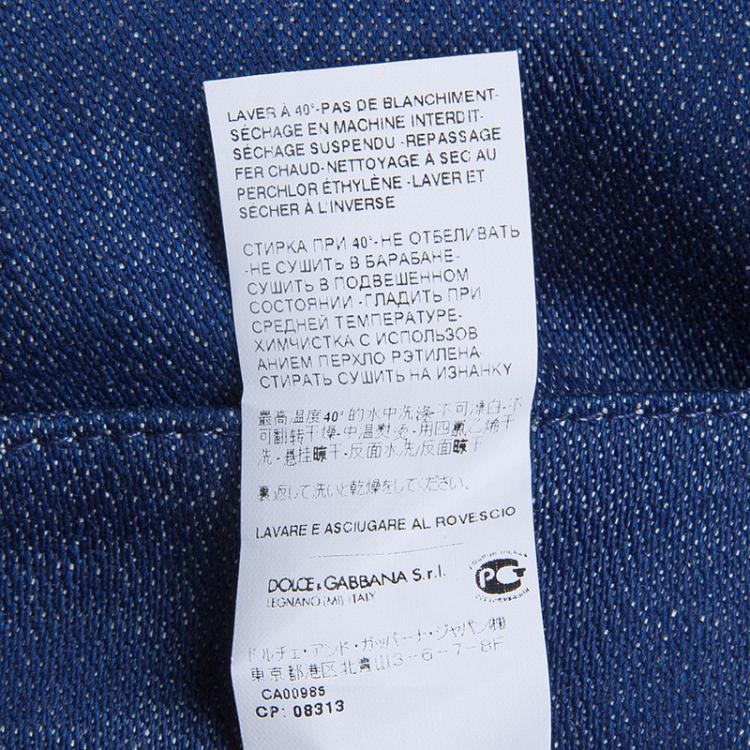 Pre Owned Dolce and Gabbana Indigo Denim Pretty Skinny Jeans S