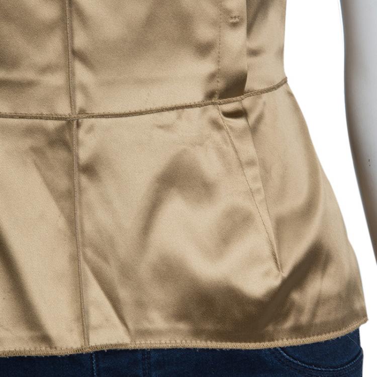 Pre Owned Dolce And Gabbana Beige Corset M